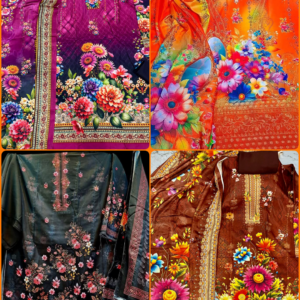 ৪ সেট থ্রী পিস ১৪০০ টাকা